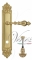 Ручка дверная на планке с фиксатором Venezia Gifestion WC-4 PL96 полированная латунь