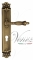 Ручка дверная на планке под цилиндр Venezia Olimpo CYL PL97 матовая бронза