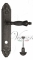 Ручка дверная на планке с фиксатором Venezia Olimpo WC-2 PL90 античное серебро