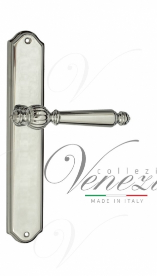 Ручка дверная на планке проходная Venezia Pellestrina PL02 полированный хром