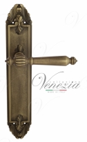 Ручка дверная на планке проходная Venezia Pellestrina PL90 матовая бронза