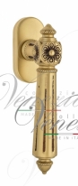 Ручка оконная Venezia Castello FW французское золото + коричневый