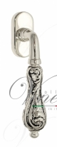 Ручка оконная Venezia Monte Cristo FW натуральное серебро + черный