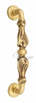 Ручка дверная скоба Venezia Florence 310мм (260мм) D1 французское золото + коричневый