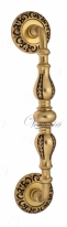 Ручка дверная скоба Venezia Gifestion 290мм (230мм) D4 французское золото + коричневый