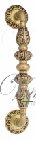 Ручка дверная скоба Venezia Lucrecia 310мм (250мм) D4 французское золото + коричневый