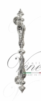 Ручка дверная скоба Venezia Margherina 625мм (465мм) натуральное серебро + черный