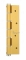 Петля пружинная односторонняя Justor 5814.02, Золото  матовое 40/60 кг