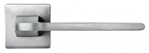 Ручка дверная на квадратной розетке Morelli Luxury, Sputnik Csa Матовый хром