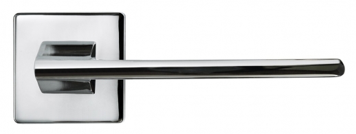 Ручка дверная на квадратной розетке Morelli Luxury, Sputnik Cro Хром