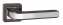 Ручка дверная на квадратной розетке Punto Nova QR GR/CP-23 графит/хром