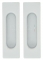 Ручка для раздвижной двери Extreza Hi-Tech P401 Белый F25  (пара 2 шт.)
