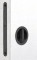 Комплект для раздвижных дверей Bonaiti WC ((Механизм G500T H21 + ручки EASY TONDO) Матовый черный