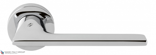 Дверная ручка на круглой розетке COLOMBO Alato JP11RSB-CR полированный хром