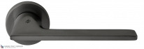 Дверная ручка на круглой розетке COLOMBO Alato JP11RSB-GM матовый графит