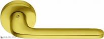 Дверная ручка на круглой розетке COLOMBO Roboquattro ID41R-OM матовое золото