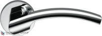 Дверная ручка на круглой розетке COLOMBO Olly LC61RSB-CR полированный хром
