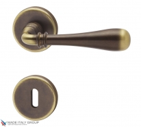 Дверная ручка на круглой розетке COLOMBO Ida ID31R-BR бронза