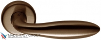 Дверная ручка на круглой розетке COLOMBO Mach CD81RSB-OA матовая бронза
