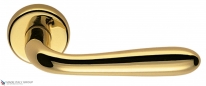 Дверная ручка на круглой розетке COLOMBO Robot CD41R-OL полированная латунь