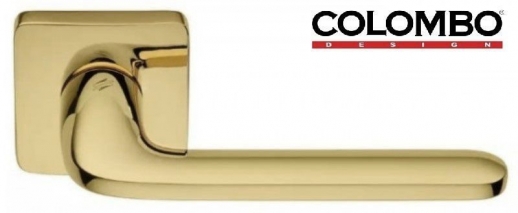 Дверная ручка на квадратной розетке COLOMBO Roboquattro S ID51RSB-OL полированная латунь
