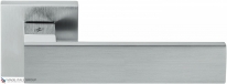 Дверная ручка на квадратной розетке COLOMBO Alba LC91RSB-CR8 полированный хром / матовый хром