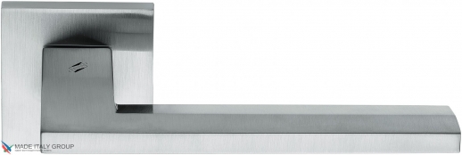 Дверная ручка на квадратной розетке COLOMBO Electra MS11RSB-CM матовый хром