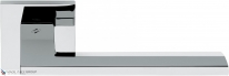 Дверная ручка на квадратной розетке COLOMBO Electra MS11RSB-CR полированный хром