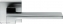 Дверная ручка на квадратной розетке COLOMBO Zelda MM11RSB-CM матовый хром