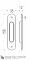 Ручка для раздвижной двери COLOMBO ID411-CM матовый хром (1шт.)