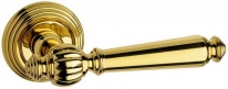 Дверная ручка на круглой розетке FIMET 106/269 MICHELLE латунь полированная F01