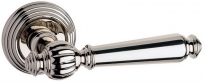 Дверная ручка на круглой розетке FIMET 106/269 MICHELLE никель полированный F21