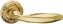Дверная ручка на круглой розетке FIMET 177/250F ANNA французское античное золото F58