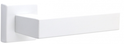 Дверная ручка на квадратной розетке FIMET 1317/215 KUBO белый BO