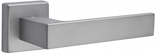 Дверная ручка на квадратной розетке FIMET 1317/215 KUBO матовый никель F54