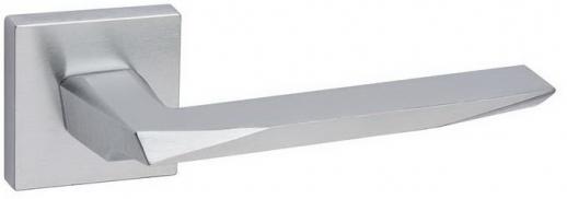 Дверная ручка на квадратной розетке  FIMET 1351/204 PRISMA хром матовый F05
