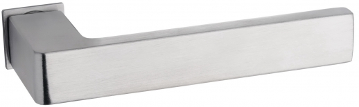 Дверная ручка на квадратной розетке FIMET 168/243 ICE матовый хром F05