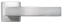 Ручка дверная на квадратной розетке Morelli Luxury, (Horizont/Горизонт) CSA Матовый хром