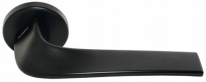 Дверная ручка на круглой розетке Morelli Luxury Cometa NERO - черный