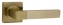 Ручка на квадратной розетке Ajax FUSION JK ABG-6 зелёная бронза