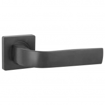 Ручка дверная на квадратной розетке Punto INTEGRA ZQ BL-24 чёрный