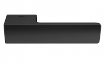 Ручка дверная на квадратной розетке Tupai 4084 RT-153 Черный R ф/з