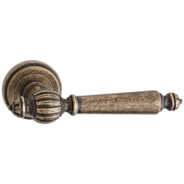 Ручка дверная на круглой розетке Vantage V17BR состаренная бронза