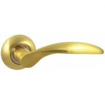 Ручка дверная на круглой розетке Vantage V20C SB матовое золото
