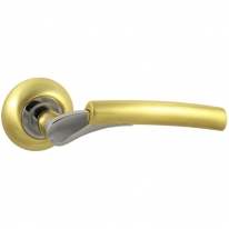 Ручка дверная на круглой розетке Vantage V21C SB матовое золото