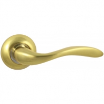 Ручка дверная на круглой розетке Vantage V57C SB матовое золото