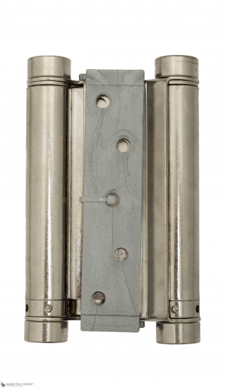 Дверная петля пружинная амортизирующая + тормоз ALDEGHI 125x42x48 мм никель ALD106