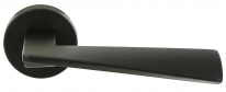 Ручка дверная на круглой розетке Extreza Hi-tech DIA 118 R12 черный F22