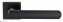 Ручка дверная на квадратной розетке Fratelli Cattini NEVADA 8-NM матовый черный