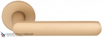 Дверная ручка на круглом основании (толщ. 5мм) Fratelli Cattini "NEVADA" 7FS-KD золото крайола